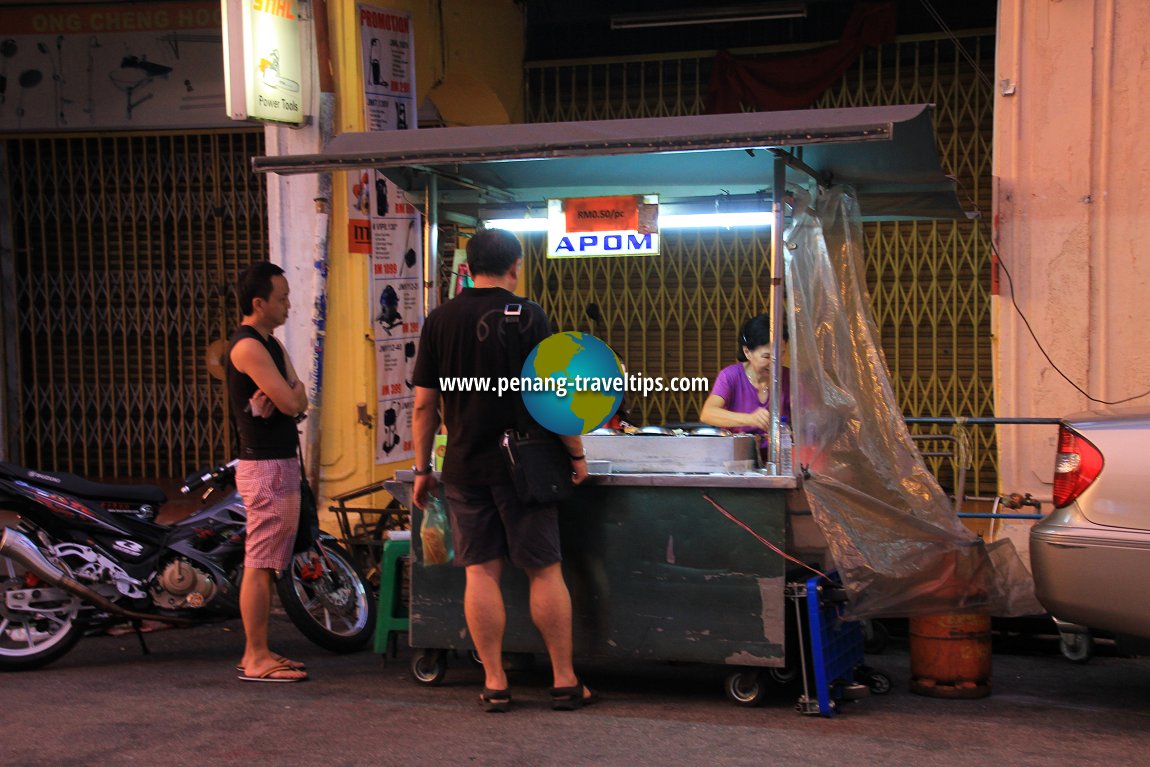 Apom stall at Cheapside Hawker Centre