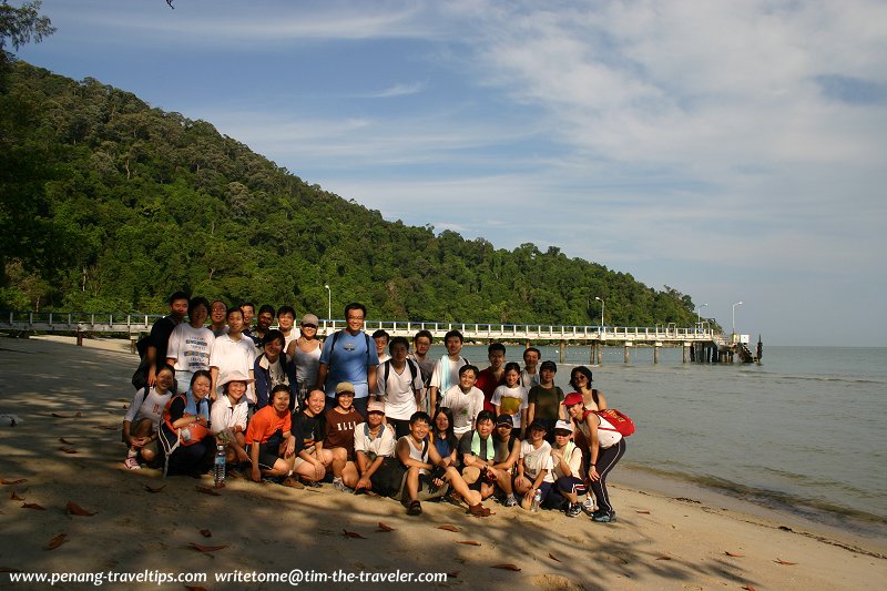 AsiaExplorers members joining Tim on the Muka Head trek