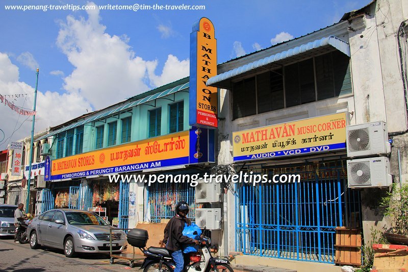 B. Mathavon Stores and Mathavan Music Corner, Little India, George Town, Penang