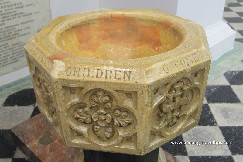 Baptismal font, St George's Anglican Church