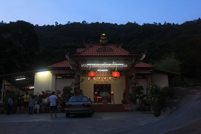 Bat Cave Temple at dusk