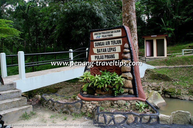 Bayan Lepas Waterfall signboard