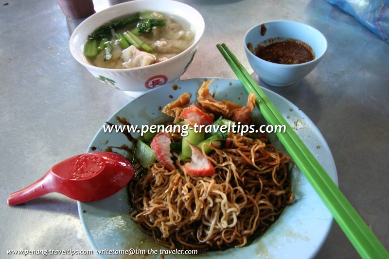Jelutong Market Wantan Mee Stall Best In Penang