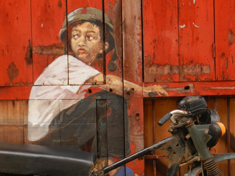 Boy on a Bike Mural, Ah Quee Street, George Town, Penang