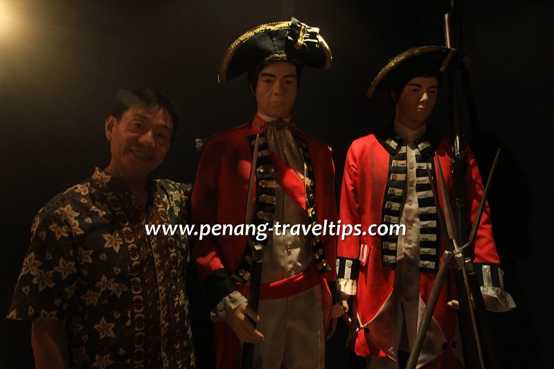 British soldiers in uniform, Penang Time Tunnel