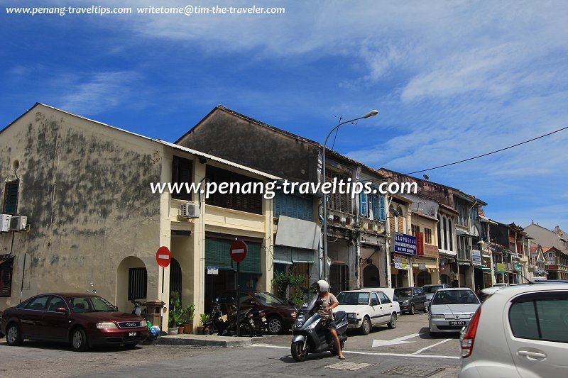 Within a single stretch of street in inner George Town may be buildings from various periods of history