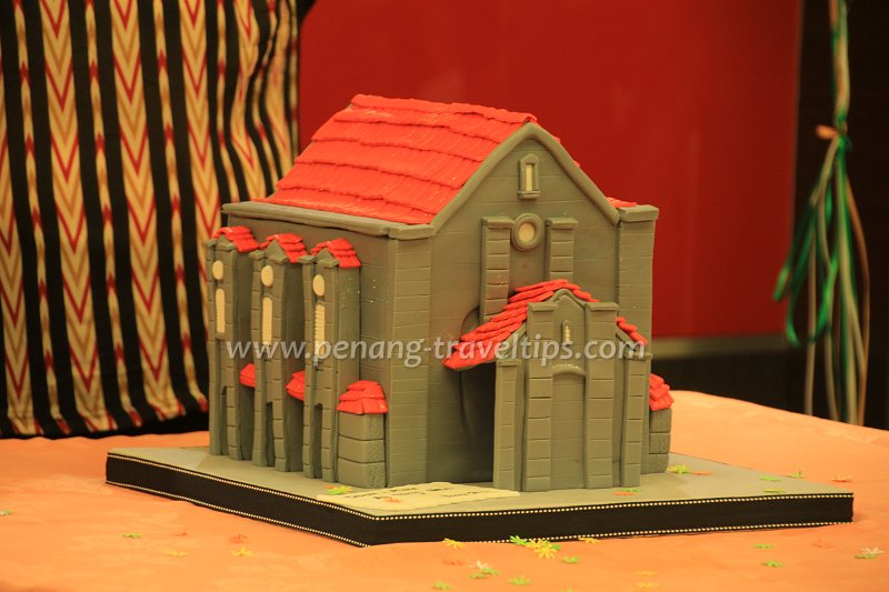 Burmah Road Gospel Hall cake replica
