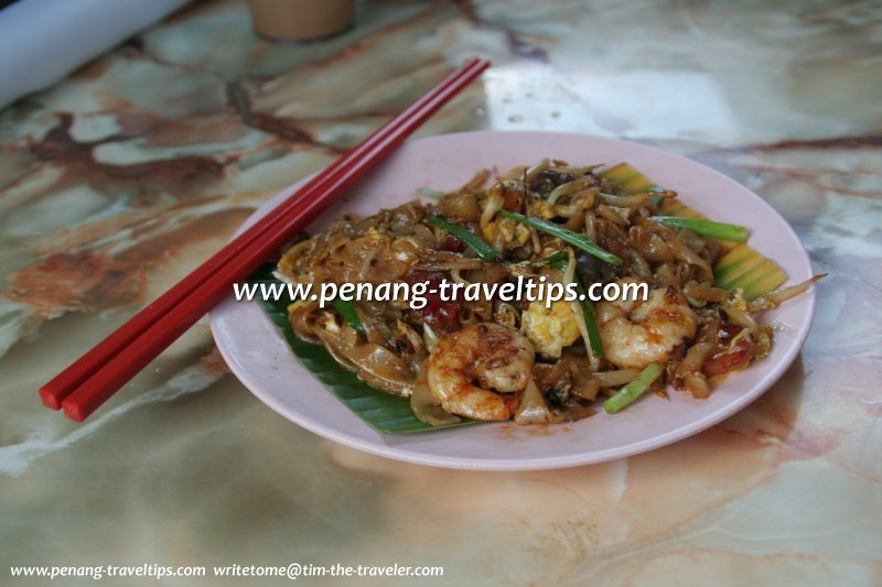 Char Koay Teow, stall at Ipoh Lane, Jelutong Market