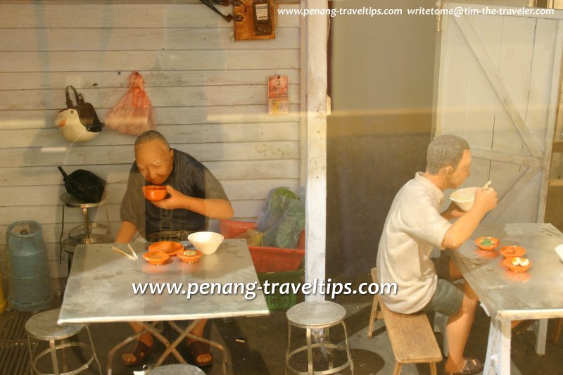 Customers enjoying Teochew porridge