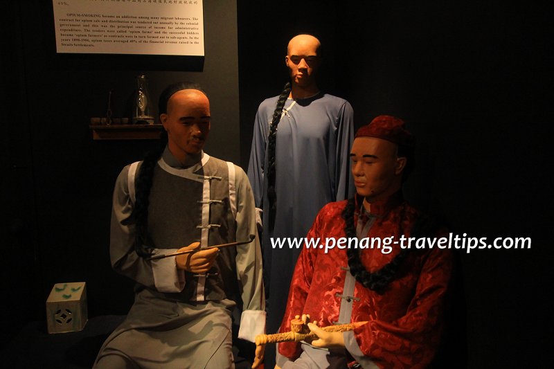 Chinese opium smokers, Penang Time Tunnel