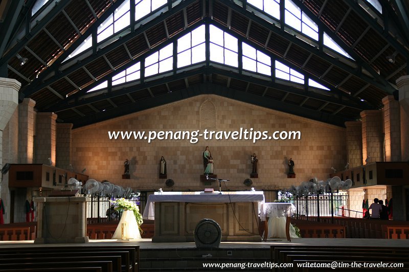 The interior of the Church of St Anne