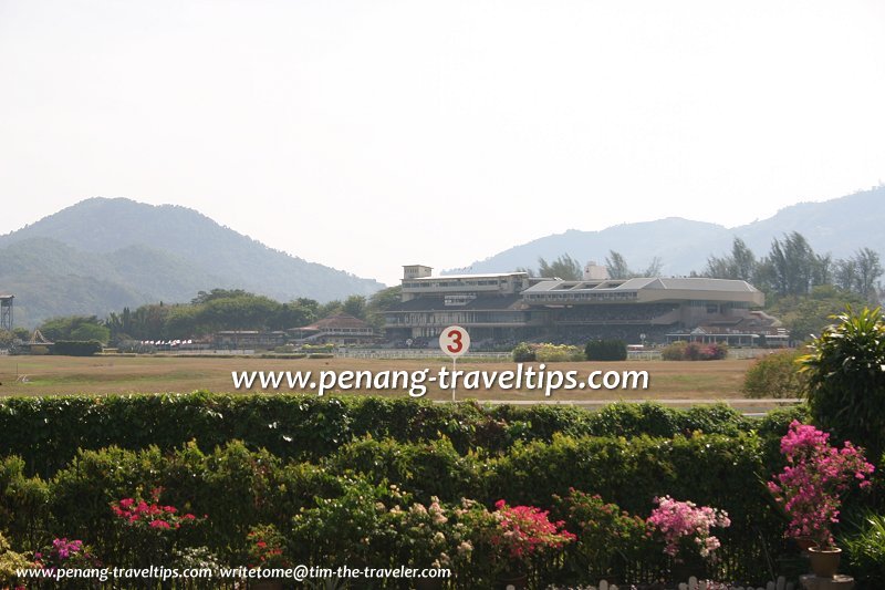 View of the Penang Turf Club main buildings from Jesselton Heights