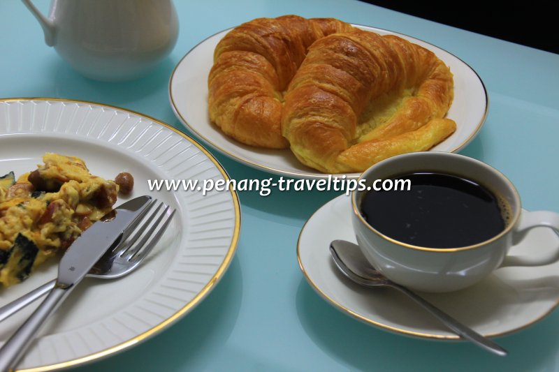 The croissants from Continental Bakery, here taken at home