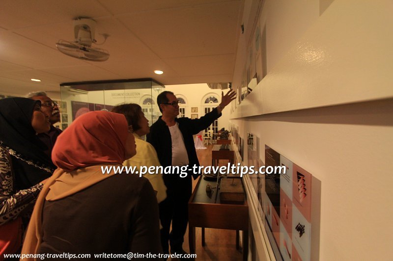 Dato Sri Stephen Yeap showing visitors through the House of Yeap Chor Ee