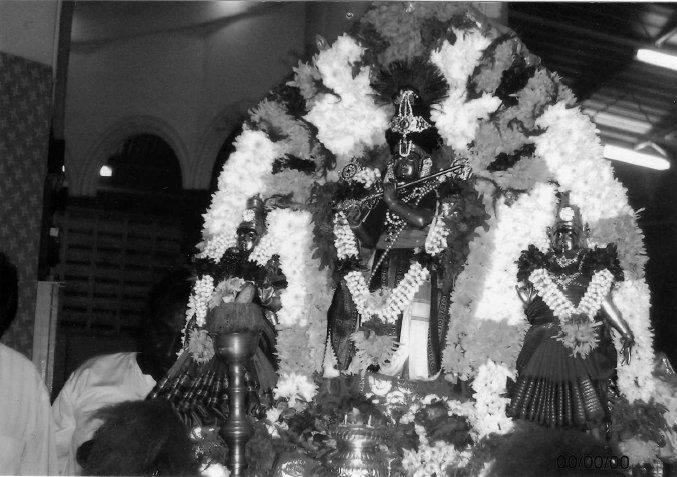 Image of the deity at the Sri Vaikunda Egadesi Festival