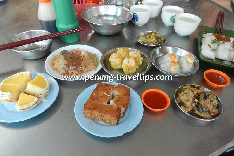 Our side of the table at KK Dim Sum Garden