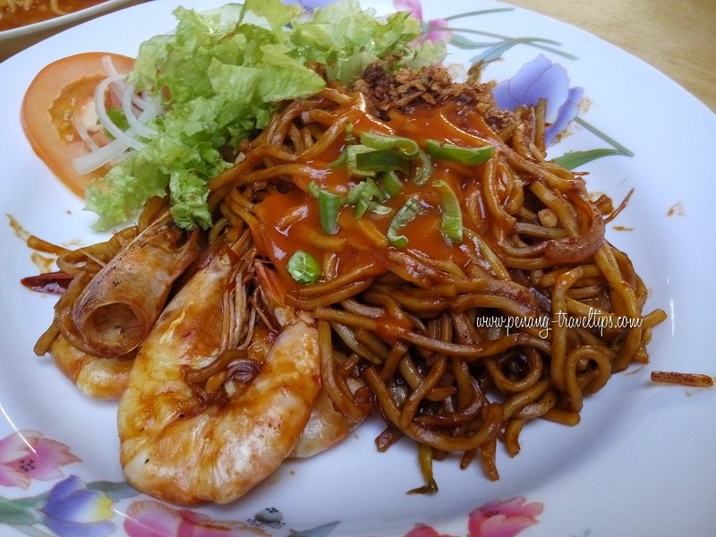 Dry mee udang, Pisa Corner Cafe