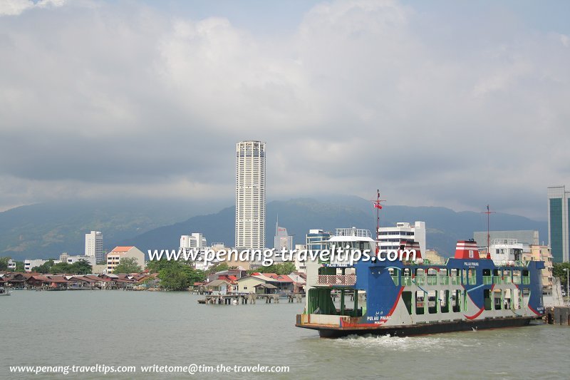 A Penang Ferry with Komtar in the background