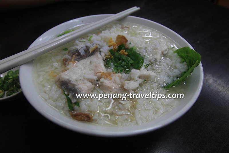 Fish porridge at Ju Lie Restaurant