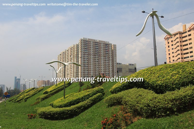 A flight of seagulls, Tun Dr Lim Chong Eu Expressway, Penang