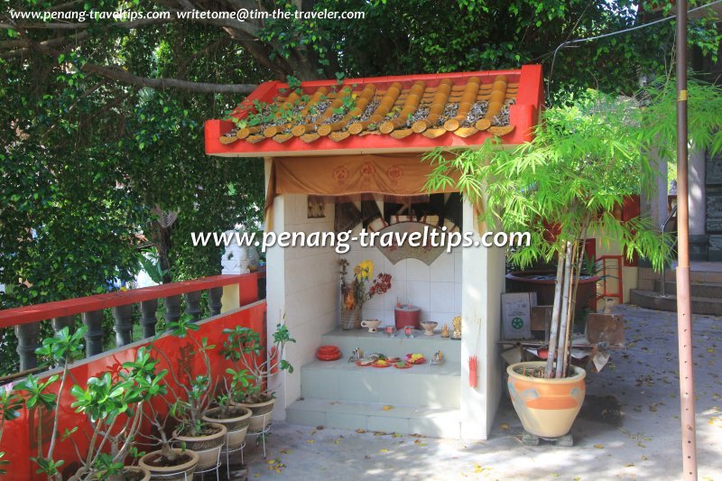 A shrine to the Datuk Kong (earth spirit) at Fong San Si Temple