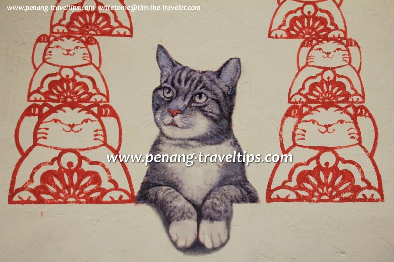 Fortune Cat Mural