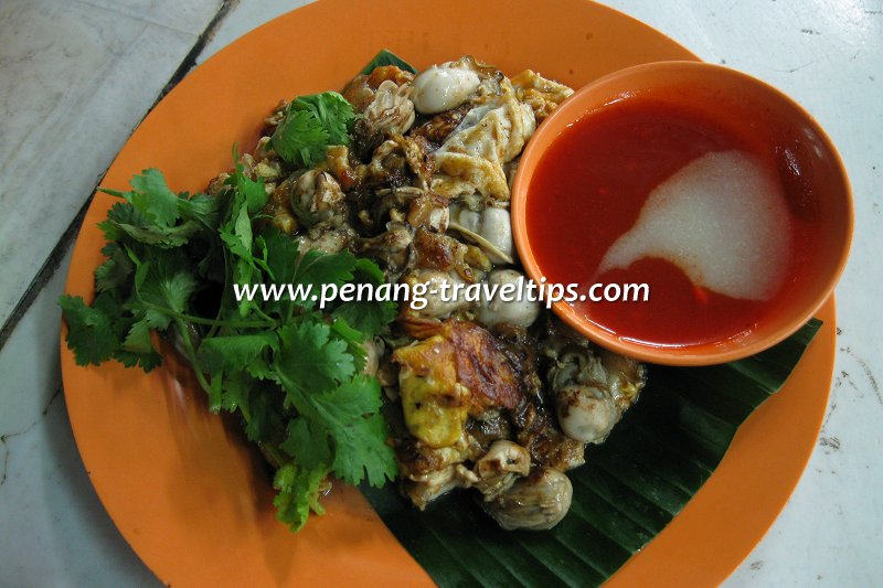 Fried oyster at Lebuhraya Jelutong Hawker Centre