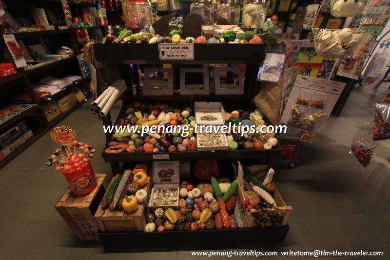 Fruits, vegetables and lollipops at Kedai Runcit No. 12