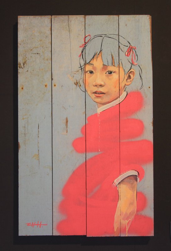 Ernest Zacharevic: Girl in Pink