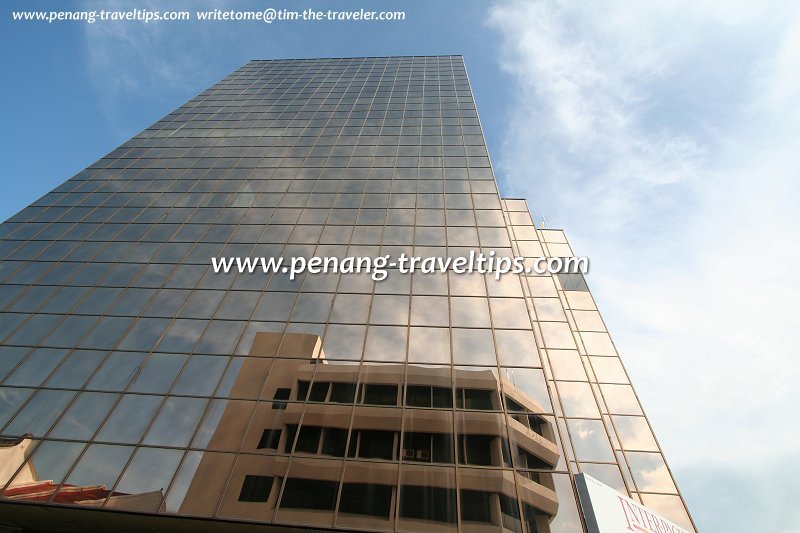 Glass façade of Sentral Tower