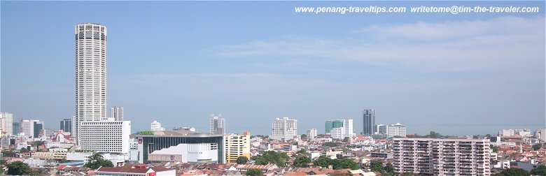 The Greater Penang / Penang Megalopolis area includes George Town and its surrounding townships