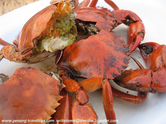 Grilled crabs at Hai Boey Seafood