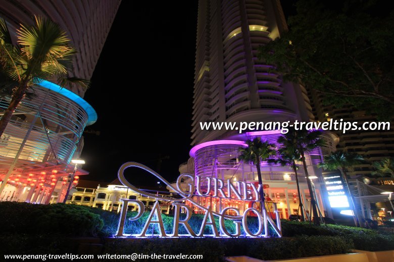 Gurney Paragon sign and its two main towers