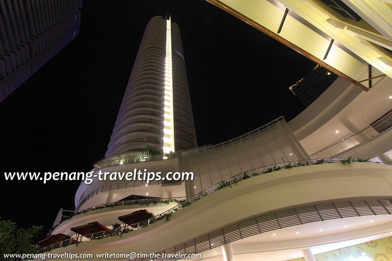 East Tower, Gurney Paragon, at night