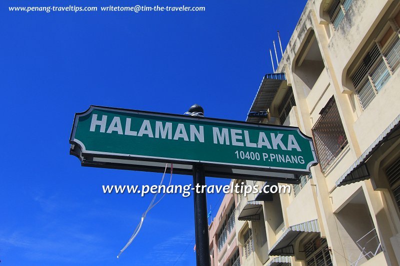 Halaman Melaka road sign