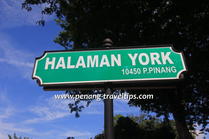 Halaman York road sign