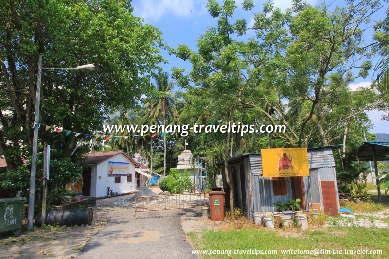 Hindu temple on the beach of Teluk Bahang