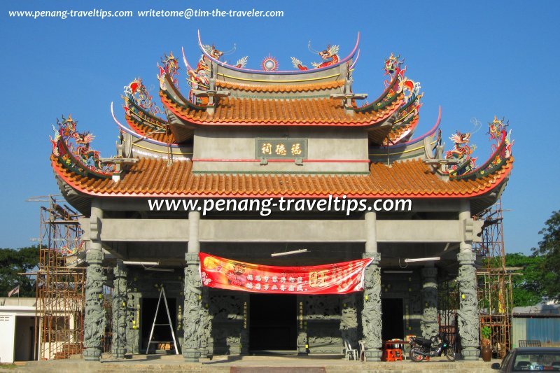 The construction of Hock Teik Soo Temple