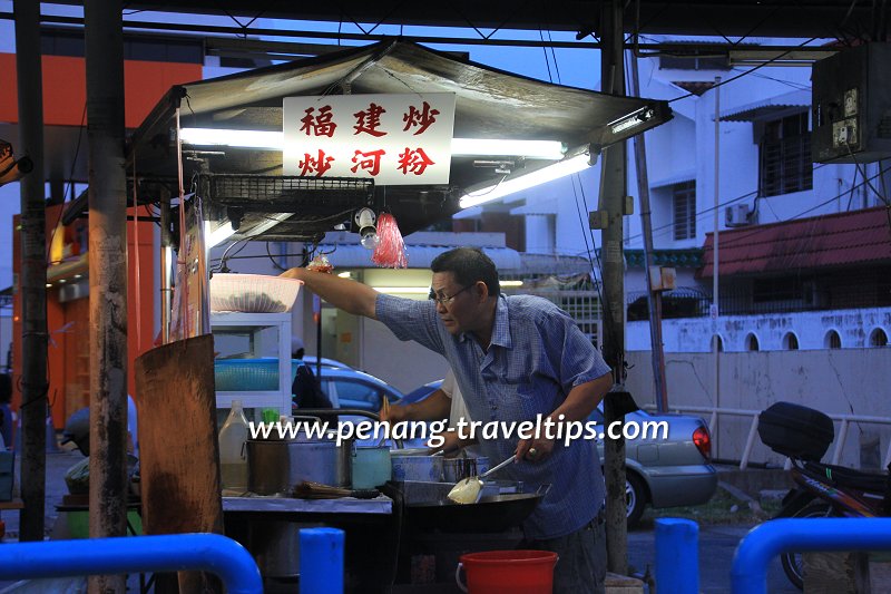 The Hokkien char at Padang Brown Johore Road Hawker Centre