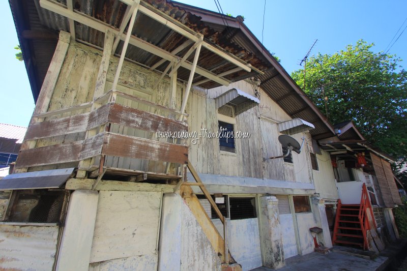 Wooden house on stilt in George Town