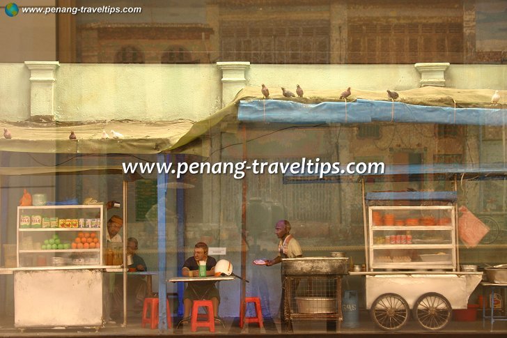 Another closer view of the food stalls