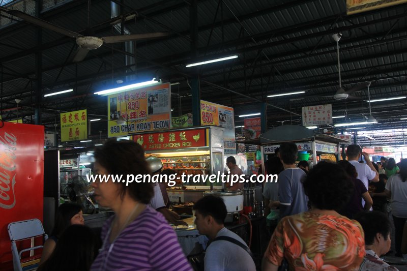 Inside Cecil Street Market Hawker Centre