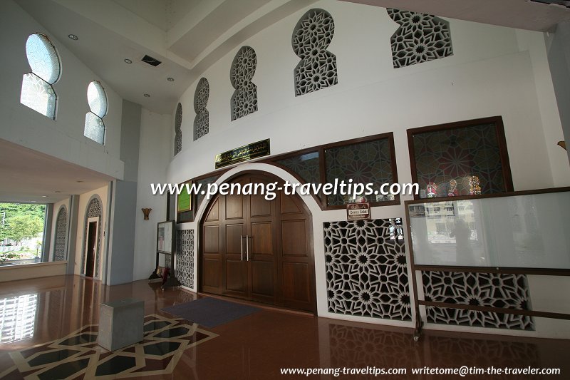 Interior of the Tanjung Bungah Floating Mosque