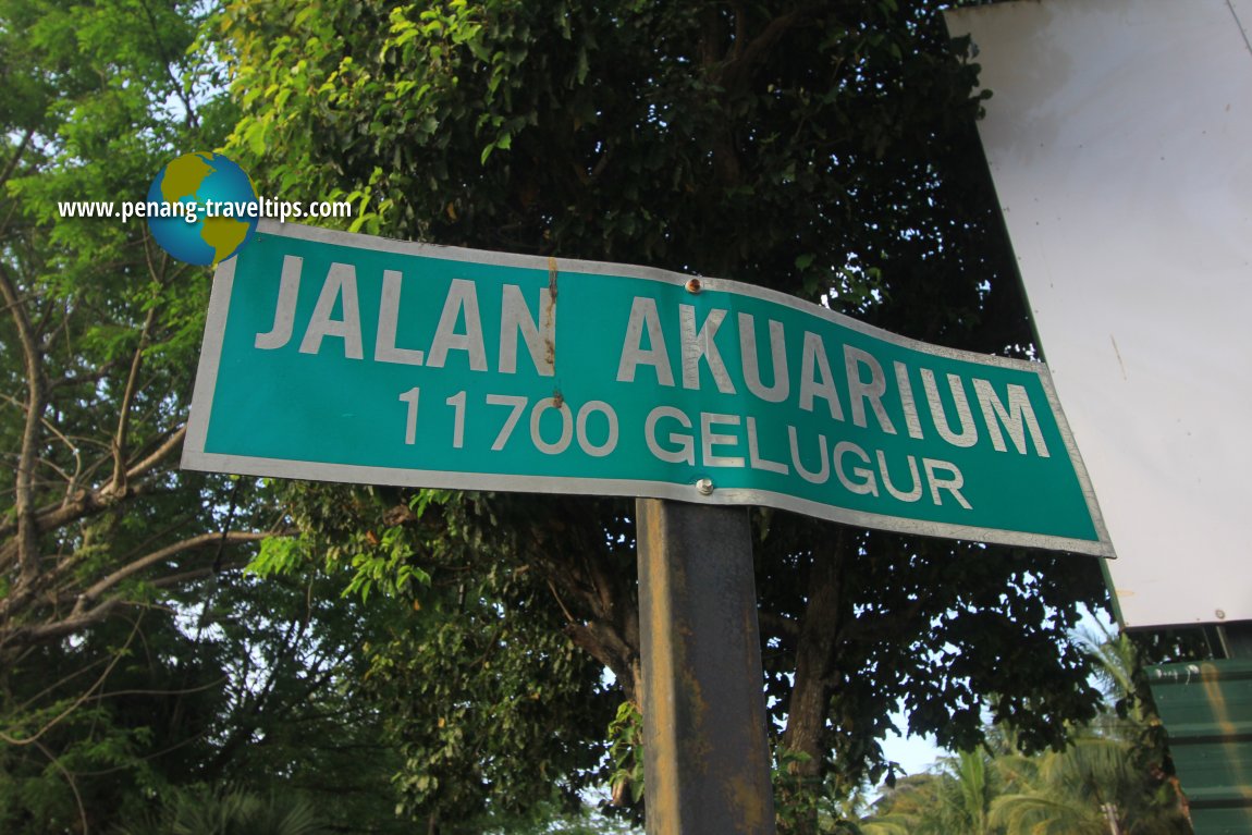 Jalan Akuarium road sign