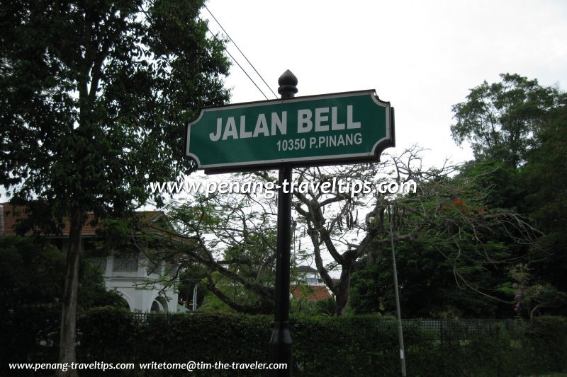 Jalan Bell roadsign
