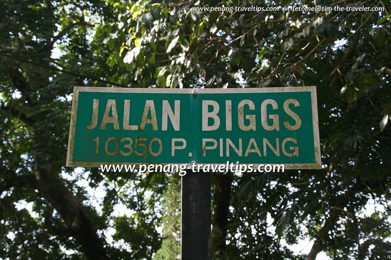 Jalan Biggs roadsign