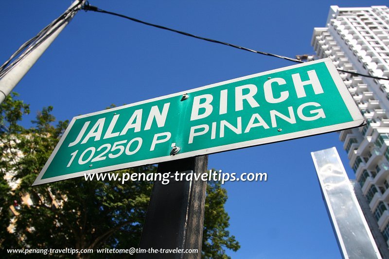 Jalan Birch roadsign