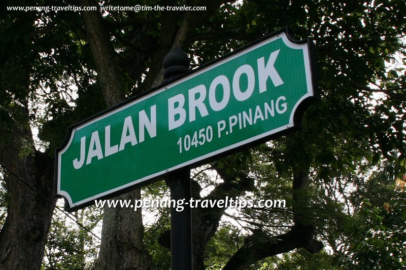 Jalan Brook roadsign