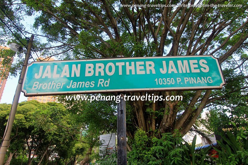 Jalan Brother James road sign