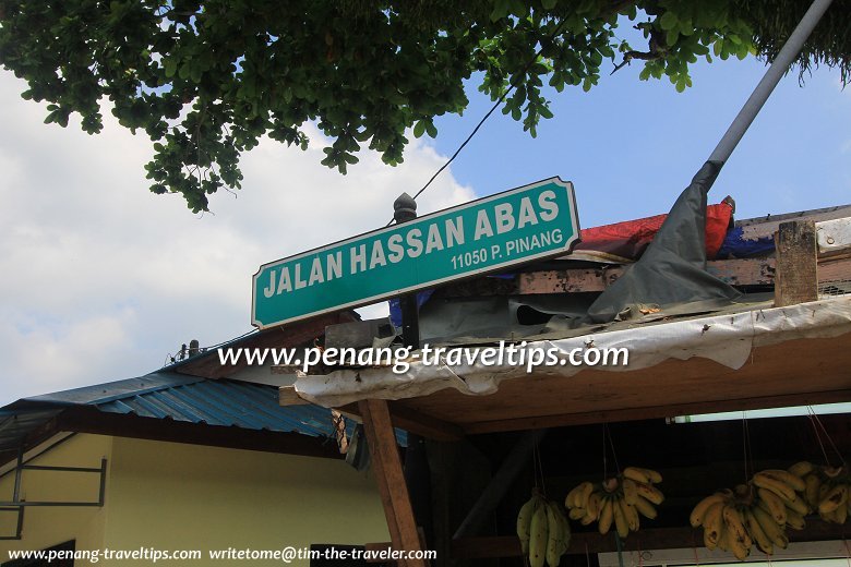 Jalan Hassan Abas signboard